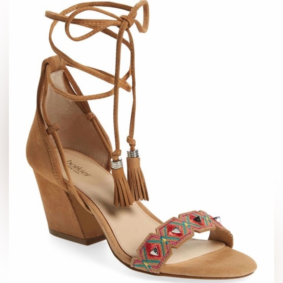 Botkier Shoes - New Botkier Penelope Embroidered Ankle Wrap Sandal Size 9